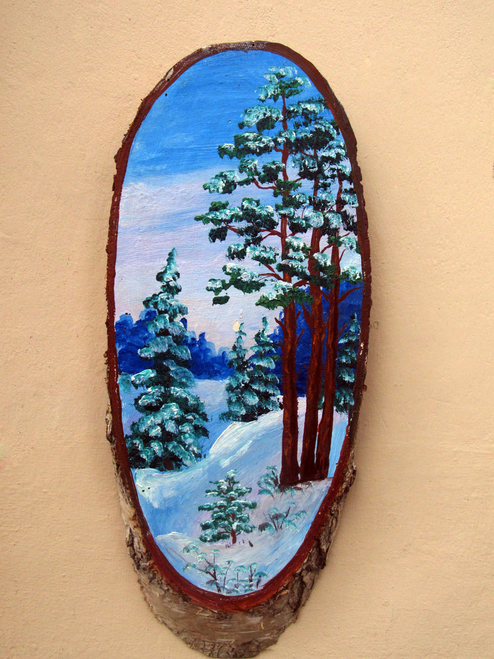 «Зимовий ліс». 1978. Дерево, олія